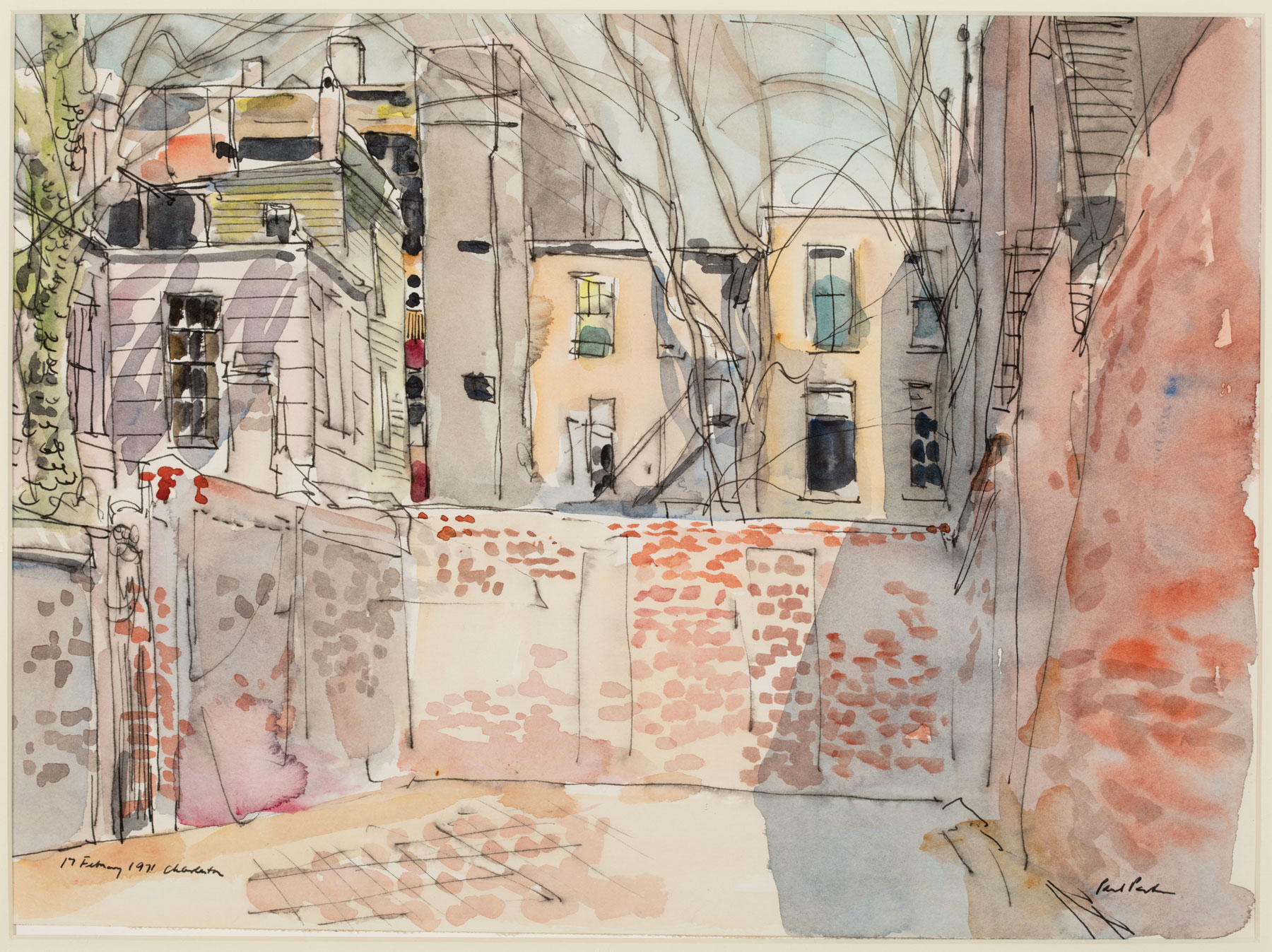Paul Parker (American/Illinois, 1905-1987), "Back Alley, Charleston", "St. Michael's from Queen - Image 2 of 7