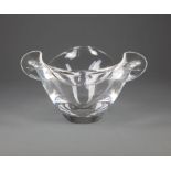 Rare Steuben Glass "Iris" Bowl , etched mark, #8247, designed 1970 by Katherine De Sousa, h. 5 1/4