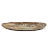 Large Madoura Pottery Ceramic Platter , c. 1960, marked "MADOURA PLEIN FEU", h. 15 in., w. 24 3/4