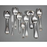 Group of American Coin Silver and Sterling Silver Spoons , 19th c., various makers, incl. 2