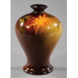 J.B. Owens Bronze Glazed Art Pottery "Utopian" Vase , late 19th/early 20th c., impressed mark, "934"