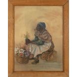 Elizabeth O'Neill Verner (American/South Carolina, 1883-1979) , "Seated Charleston Flower Seller