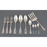 Good Group of Antique and Vintage American Coin and Sterling Silver Flatware , incl. 2 New Orleans
