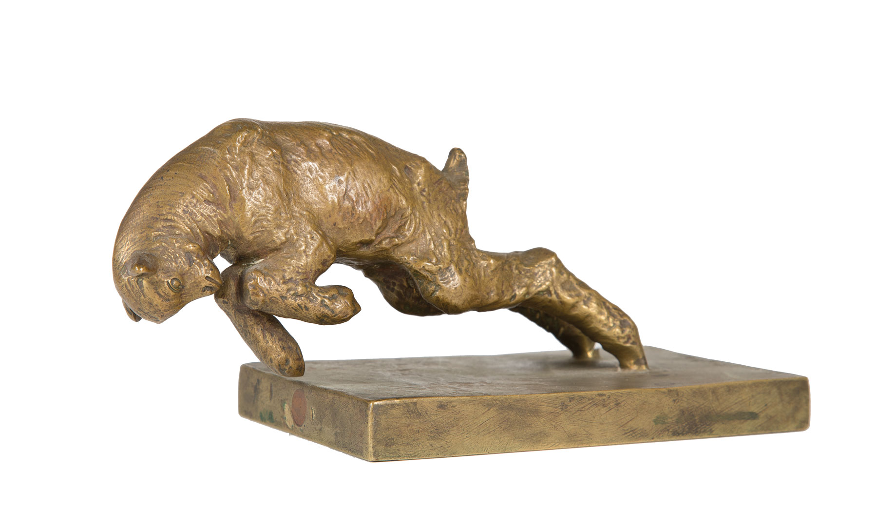 Bronze Figure of a Lamb , after Paul Silvestre, signature and "Susse Fr[ères] Ed[itions] Paris"