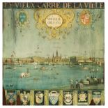 Map of the New Orleans Riverfront ., "Le Vieux Carré de La Ville Nouvelle Orléans", chromolithograph