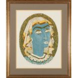 Caroline Wogan Durieux (American/Louisiana, 1896-1989) , "Young Sarai", color lithograph, pencil-