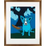 George Rodrigue (American/Louisiana, 1944-2013) , "Row with Me Henry", 1995, silkscreen, signed