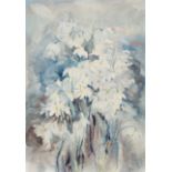 Hans Grohs (German, 1892-1981) , "Schneeglöcken (Snowbells)", 1970, watercolor on paper, signed