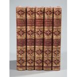 [Leather Bindings] , incl. Cromwell's Letters and Speeches, c. 1850, 5 volumes, The Fall of