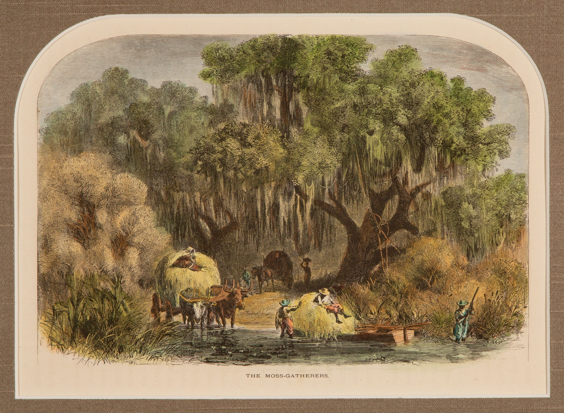 Alfred Rudolph Waud (American/New York, 1828-1891) , "The Moss-Gatherers", 1872-74, hand-colored - Image 2 of 2