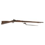 U.S. Springfield “Trapdoor” Percussion Rifle with Bayonet and Antique Sword