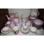 SECTION 11. A collection of 45 19th century Sunderland lustre tea wares, including a part tea set