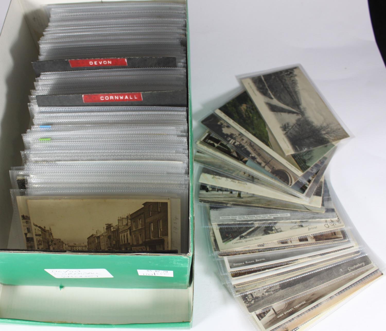 A collection of approximately 352 assorted postcards, largely of topographical interest depicting