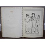 John Doyle "HB" (1797-1868) A book containing eleven bound monochrome lithographs and caricatures,