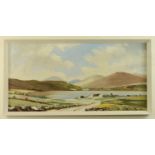 Charles Brady (mid-20th century, Irish). View in County Donegal, oil on board, signed lower-right,
