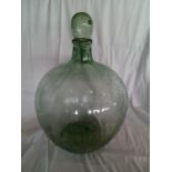 An early 20th century glass medical carboy, 63cm high