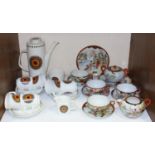 SECTION 10. A J&G Meakin coffee set comprising six-each coffee cans and saucers, coffee pot,