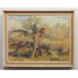 Ronald Ossory Dunlop (1874-1973), Landscape sketch, oil on canvas, signed 'Dunlop,' 30x40cm, framed