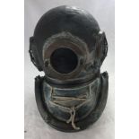 A 6-BOLT COPPER AND BRASS DIVING HELMET BY SIEBE GORMAN & CO LTD