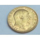 King Edward VII sovereign, 1903, obv bare head, rv George & Dragon, weight 8.0g, mint mark Melbourne