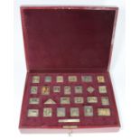 'The Empire Collection', a set of twenty five gold-plated silver ingots modelled as postage