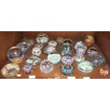 SECTION 34. A collection of 26 assorted glass paperweights including a Murano millefiori example,
