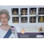 A Mercury Limited Edition 489/495 Diamond Jubilee Gold Sovereign Presentation Cover, 2012 gold