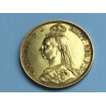 Queen Victoria Two pounds, 1887, obv Jubilee bust, rv George & Dragon, weight 15.9g, design mark obv