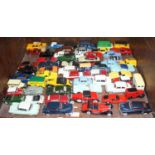 SECTION 40. A collection of 60 assorted loose diecast model vehicles including examples by Solido,