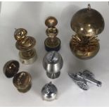 Six assorted novelty table lighters including two Ronson examples, one modelled as a goblet, three