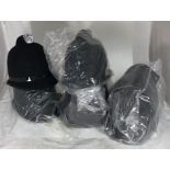 Five new Police Custodian 'Bobby' helmets in original packaging (5)