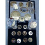 British Royal Family / Coins: A collection of twenty-four collectors medallions and Crowns each