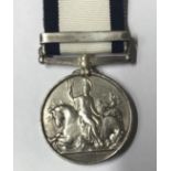 A Victorian Naval General Service Medal (NGSM) named to 'James Wannell' AB, 1848. Served on H.M.S