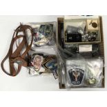 A large quantity of Police related collectables including an ARP police whistle, US cloth badges,