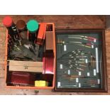 A substantial collection of hand made and machine made fishing floats and quills including a