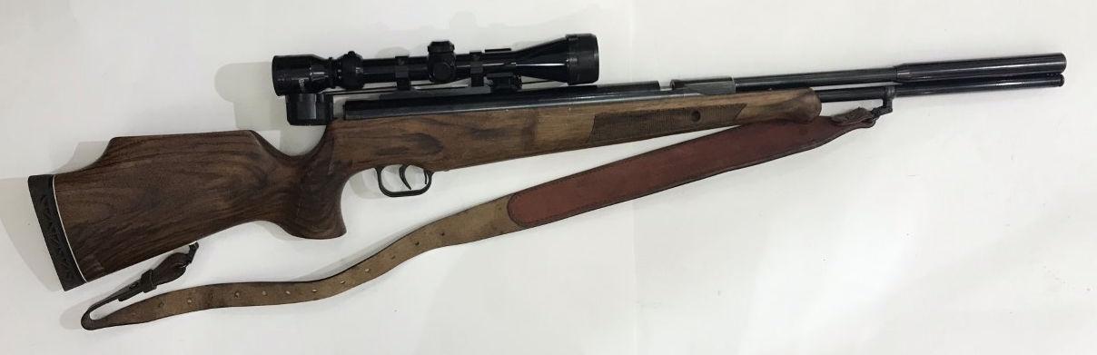 A Theoben SLR-88 .22 air rifle, with under-lever compressing spring loading with five 6-shot - Image 2 of 13