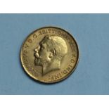 George V half sovereign, 1926, obv bare head, rv George & Dragon, weight 3.99g, mint mark SA