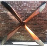 A WW1 Russian Bomber engine propeller, made in England. 240H, No. 184 serial no. 9077, pitch 6.44,