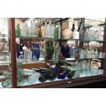 An extensive collection of 79 assorted mixed bottles from approx 1800 - 1920, comprising of clear,