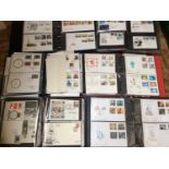 Approximately 522 Royal Mail First Day Cover, and Cotswold FDC's 1964-2000 in six binders, and