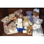 SECTION 51. Nine various Steiff bears including a Beatrix Potter 'Mrs Tiggy-Winkle' no. 690259, 'Mog