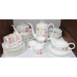 SECTION 17. A Wedgwood 'Meadow Sweet' part dinner service comprising coffee pot, teapot, cream,