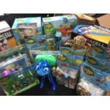 A quantity of Disney Pixar 'A Bug's Life' toys including Circus Battle Wagon, talking Room Guard,