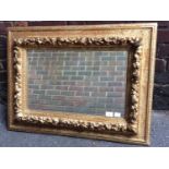 An Edwardian giltwood rectangular wall mirror, 83x60cm