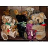 SECTION 53. Fifteen various stuffed toys including Hermann and Merrythought limited edition bears,