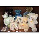 SECTION 34. Eight various Steiff bears including Club Editions 1994, blue fur, no. 420047, 1999,