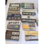 A good quantity of Royal Mail Mint Stamps including duplicate packs, and FDC's from late 1960- (RMMS