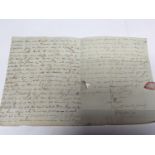 GB- An 'entire' handwritten and signed by Lieut. Lodington and dated 3rd Sep 1795 with Portsmouth