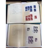 GB Commemoratives 1970-1980, in blocks of 6 mint +1 used set of each, in 2x Senator black albums