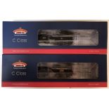 Two Bachmann "OO" gauge model railway engines. C Class A593, 31-464, Southern Lined Black and C